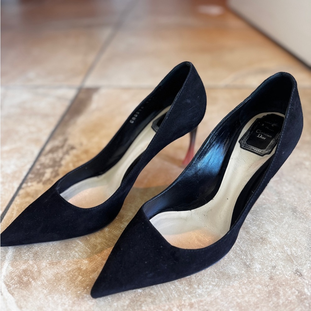 Dior Women's Black Suede Heels
